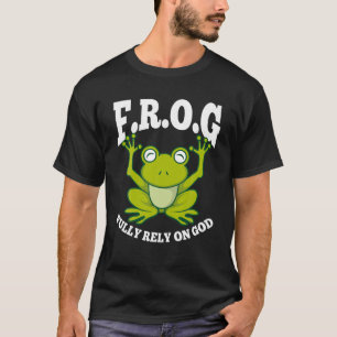 Frog är helt beroende av Religiösa T av Gud Shirt