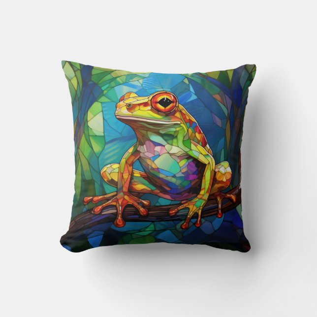 Frog Art Dekorativ kudde (Framsida)