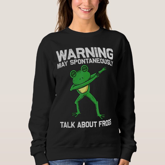 Frog Art För manar kvinnor Dabbing Grönt Träd Toad T Shirt (Framsida)