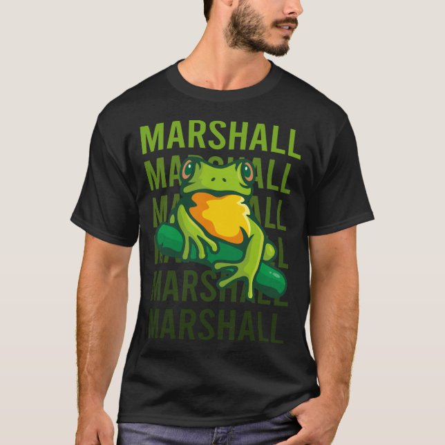 Frog Art - Marshall Namn T Shirt (Framsida)