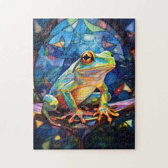 Frog Art Puzzle Pussel (Vertikal)