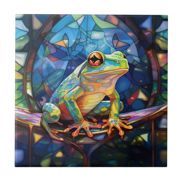 Frog Art Tile Kakelplatta (Framsidan)