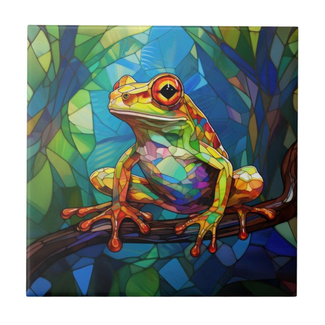 Frog Art Tile Kakelplatta (Framsidan)