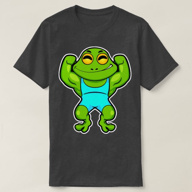 Frog as Bodybuilding der at Bodybuilding T Shirt (Design framsida)