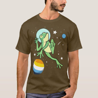 Frog Astronaut Aroace-Pride T Shirt