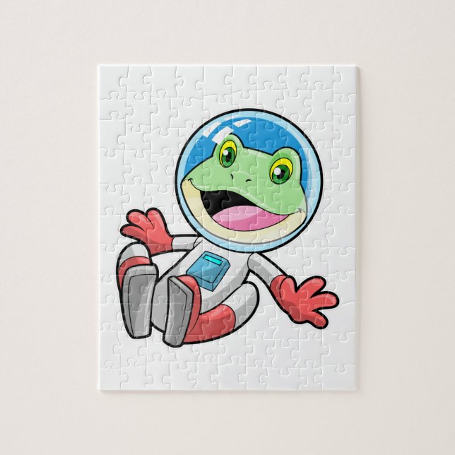Frog Astronaut Costume Space Pussel (Vertikal)