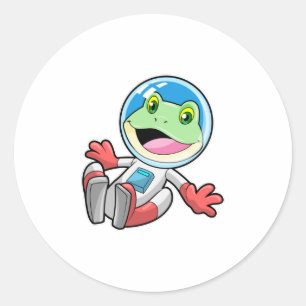 Frog Astronaut Costume Space Runt Klistermärke