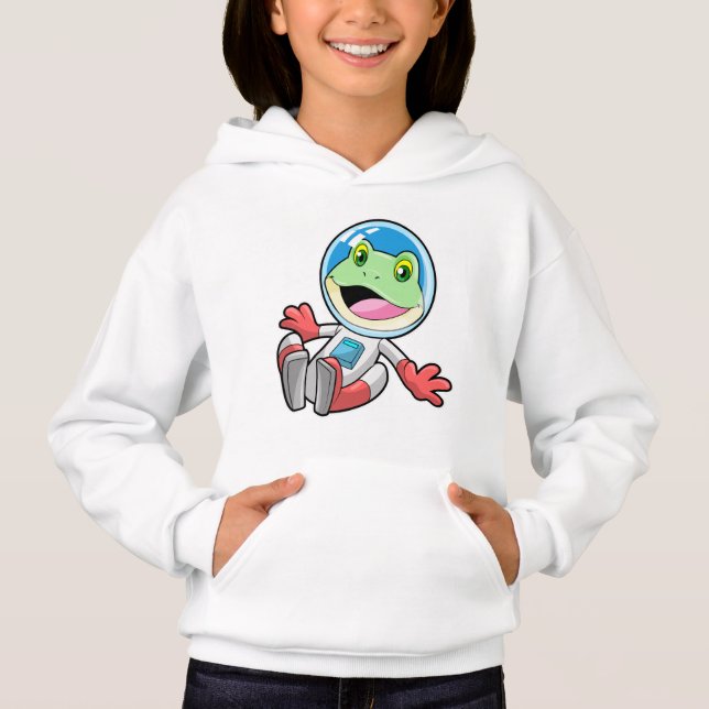 Frog Astronaut Costume Space T Shirt (Framsida)