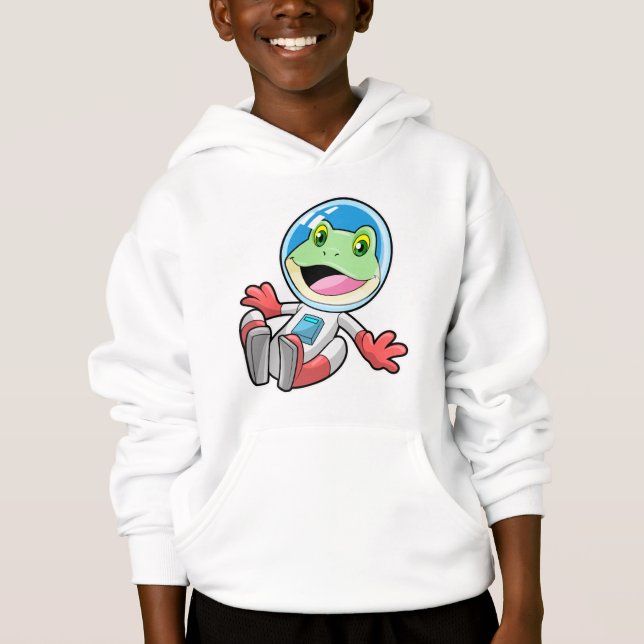 Frog Astronaut Costume Space T Shirt (Framsida)