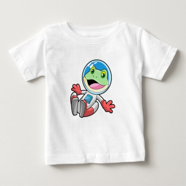Frog Astronaut Costume Space T Shirt (Framsida)