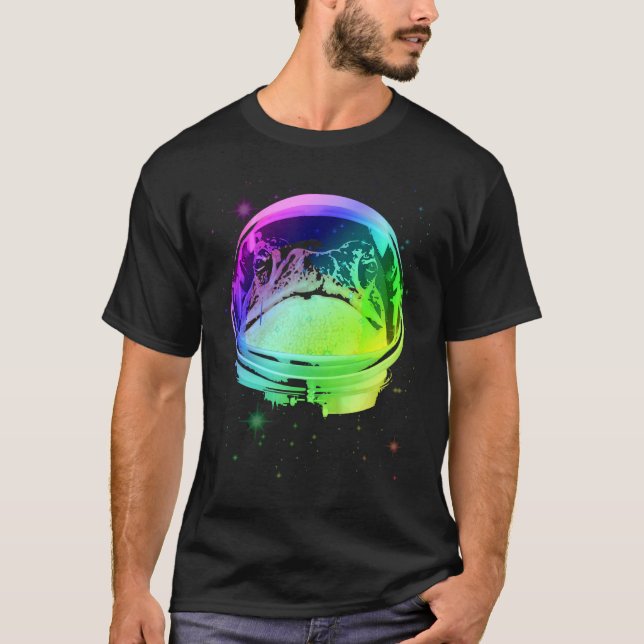 Frog Astronaut i Space Helmet T Shirt (Framsida)