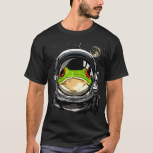 Frog Astronaut Space Exploration Astronomy Älskare T Shirt