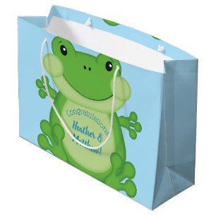 Frog Baby Shower Blue