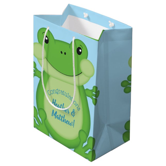 Frog Baby Shower Blue (Baksidan Vinklad)