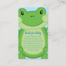 Frog Baby Shower Blue Tilläggskort