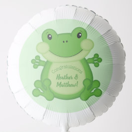 Frog Baby Shower-Grönt
