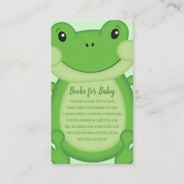 Frog Baby Shower-Grönt Tilläggskort