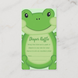 Frog Baby Shower-Grönt Tilläggskort