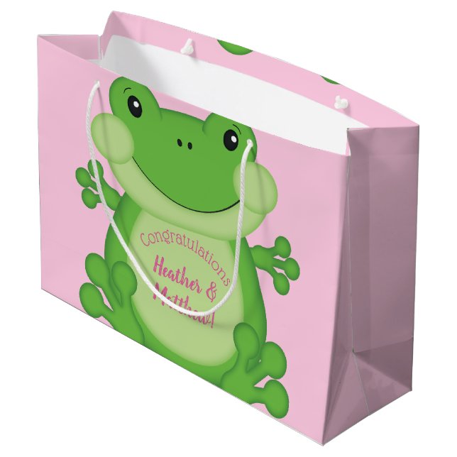 Frog Baby Shower Rosa (Baksidan Vinklad)