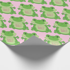 Frog Baby Shower Rosa Presentpapper