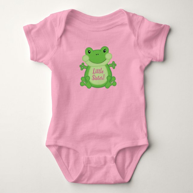 Frog Baby Shower Rosa T Shirt (Framsida)