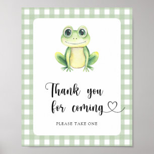 Frog babydusch - Tack för att du kom Poster