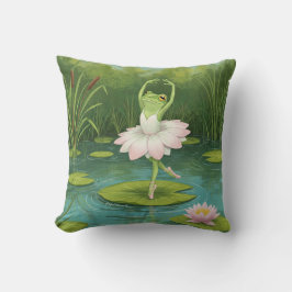 Frog Ballerina Pillow Kudde