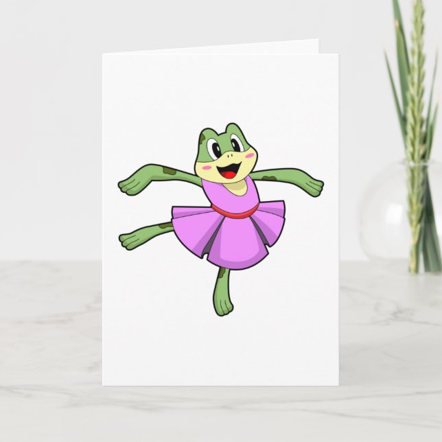 Frog Ballet Dance Kort (Framsida)