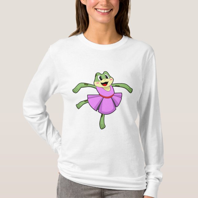 Frog Ballet Dance T Shirt (Framsida)
