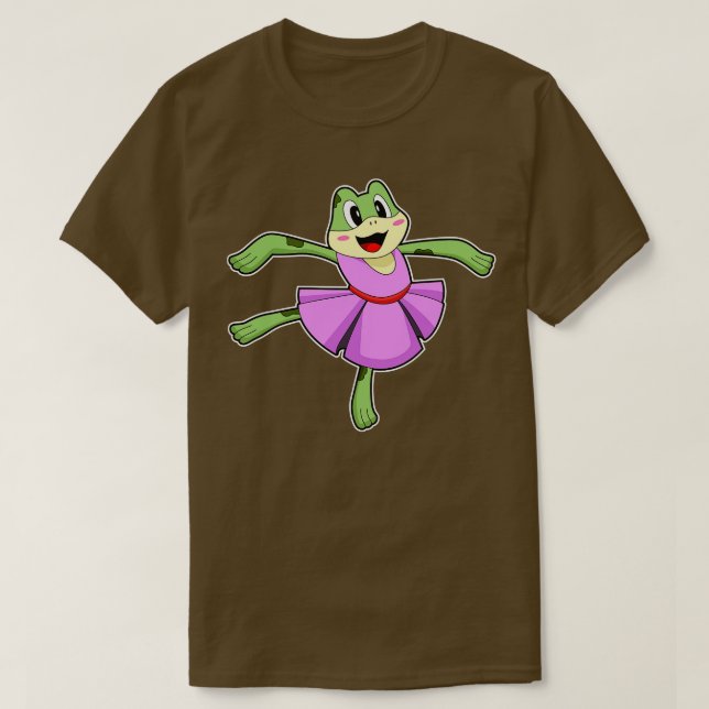 Frog Ballet Dance T Shirt (Design framsida)
