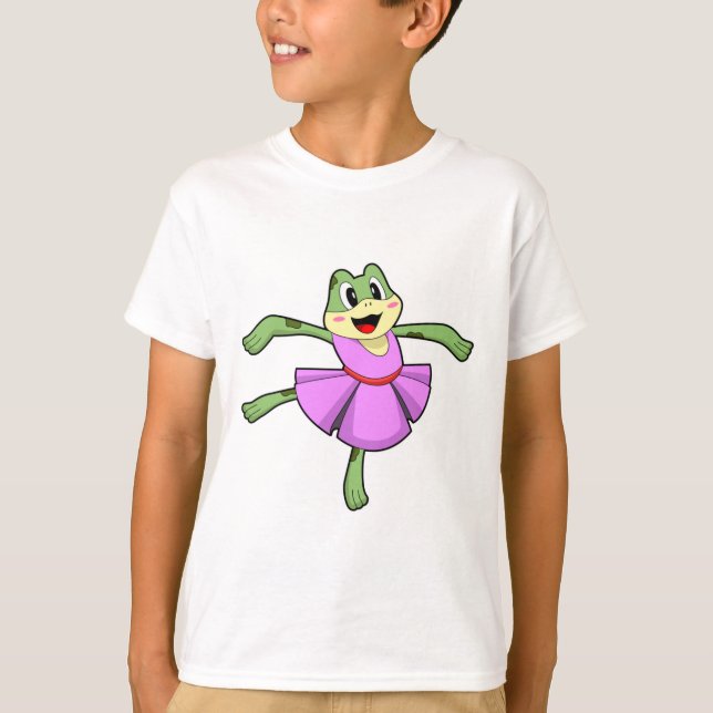 Frog Ballet Dance T Shirt (Framsida)