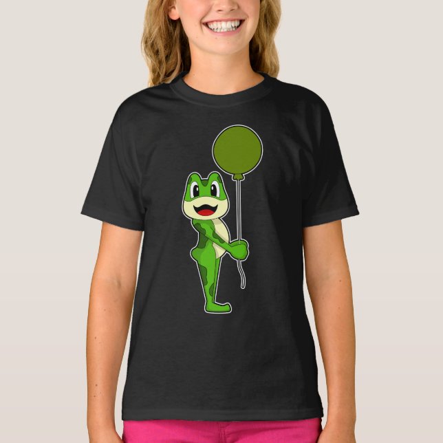 Frog Balloon T Shirt (Framsida)