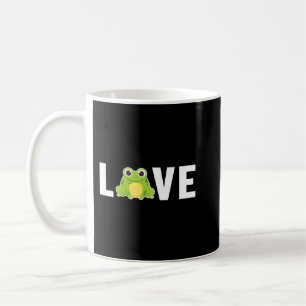 Frog Bara en flicka som Kärlek gror Cute Kaffemugg