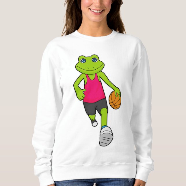 Frog Basketball-spelare Basketball T Shirt (Framsida)