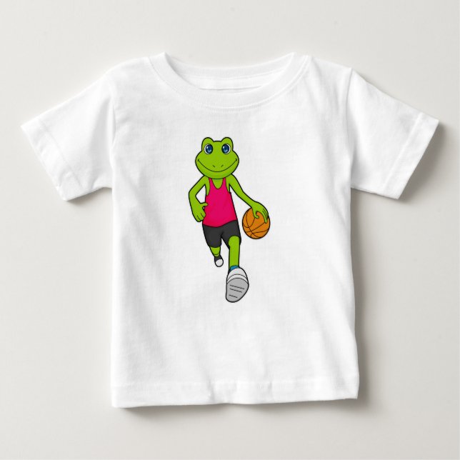 Frog Basketball-spelare Basketball T Shirt (Framsida)