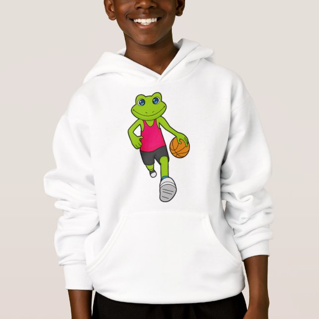 Frog Basketball-spelare Basketball T Shirt (Framsida)