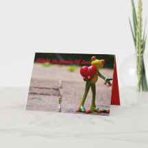 FROG BEHOLD KÄRLEK VALENTINS DAGS BLICK