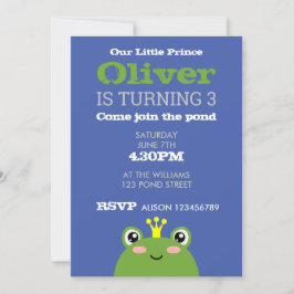 Frog Birthday-inbjudan Inbjudningar