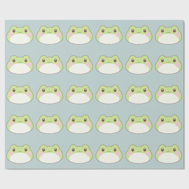Frog Birthday Kids Art Presentpapper (Platt)