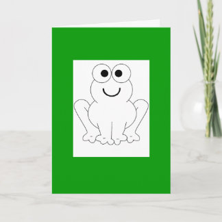 Frog Birthday Kort