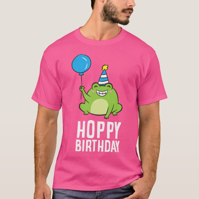Frog Birthday Present Grattis på födelsedagen Frog T Shirt (Framsida)