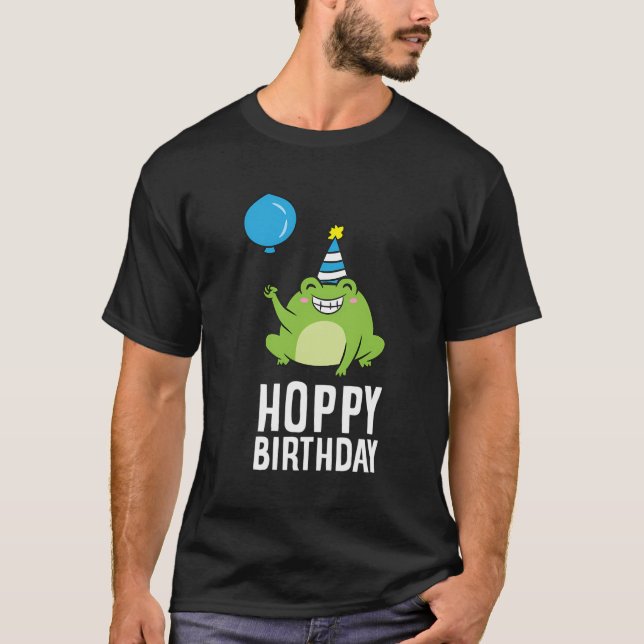 Frog Birthday Present Grattis på födelsedagen Frog T Shirt (Framsida)