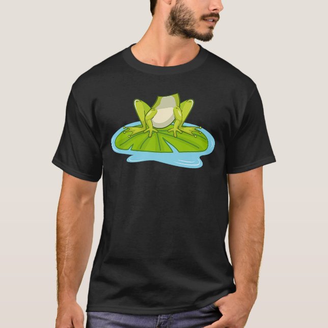 Frog Body Costume Animal Cute Lazy Halloween Kids T Shirt (Framsida)