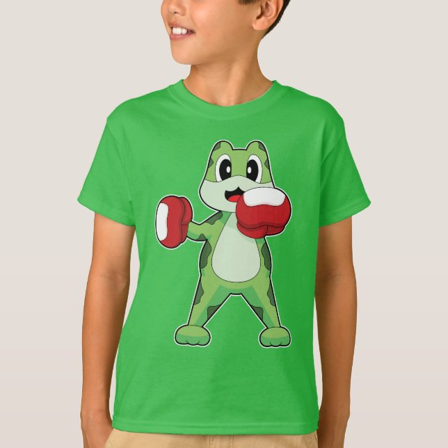 Frog Boxer Boxing handskar Boxing T Shirt (Framsida)