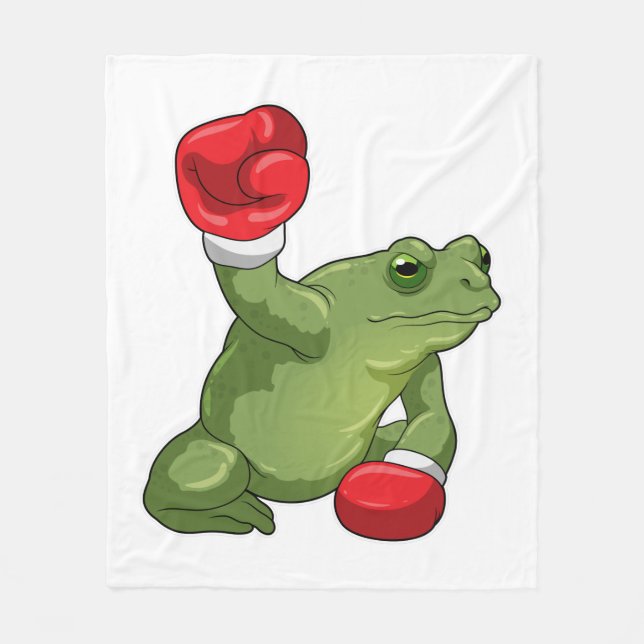 Frog Boxer Boxing handskar Fleecefilt (Framsidan)