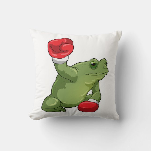 Frog Boxer Boxing handskar Kudde (Framsida)
