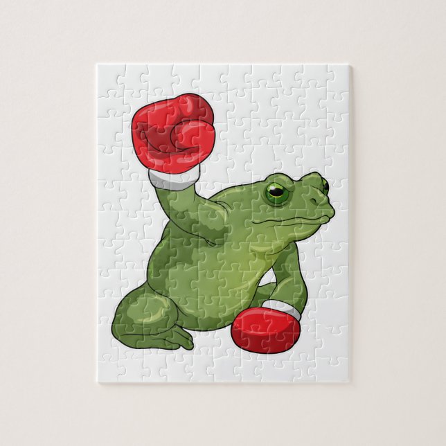 Frog Boxer Boxing handskar Pussel (Vertikal)