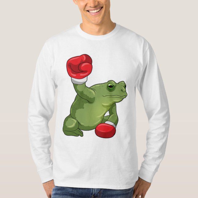 Frog Boxer Boxing handskar T Shirt (Framsida)