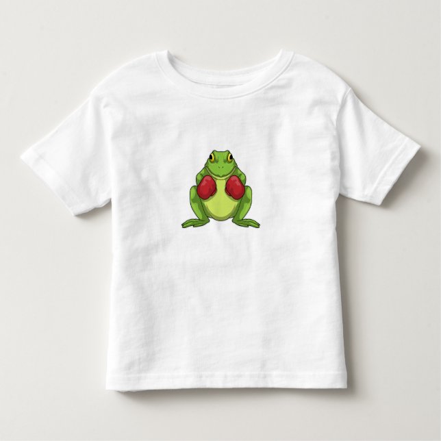 Frog Boxer Boxing handskar T Shirt (Framsida)
