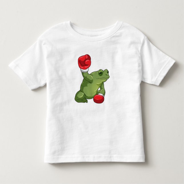 Frog Boxer Boxing handskar T Shirt (Framsida)